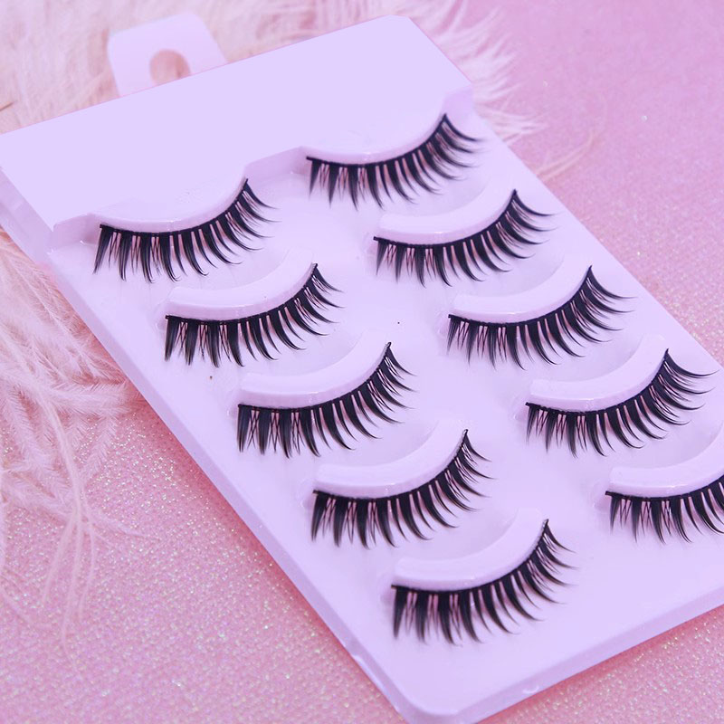 Handmade 5 Pairs Japanese Styl - Eyelash Extension Japanese Style 리뷰 및 가격