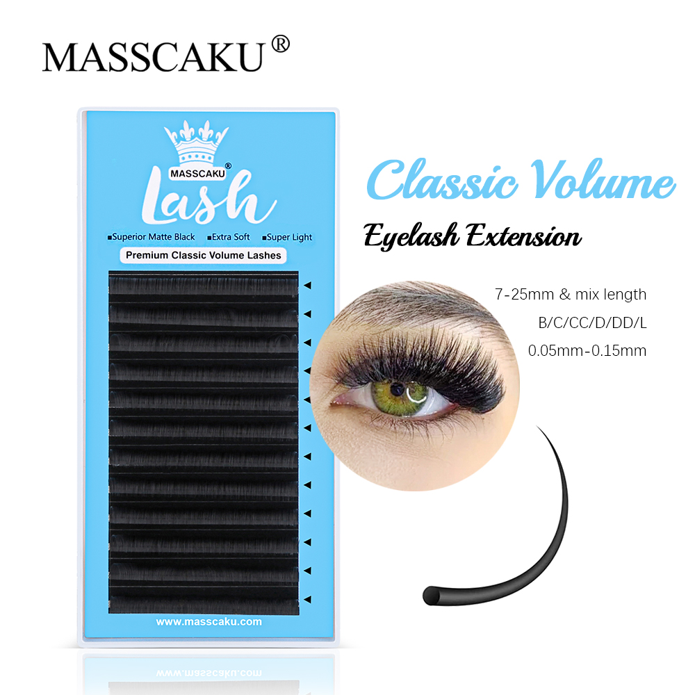 MASSCAKU 0.05/0.07/0.10/0.15mm - Eyelash Extensions Classic 리뷰 및 가격
