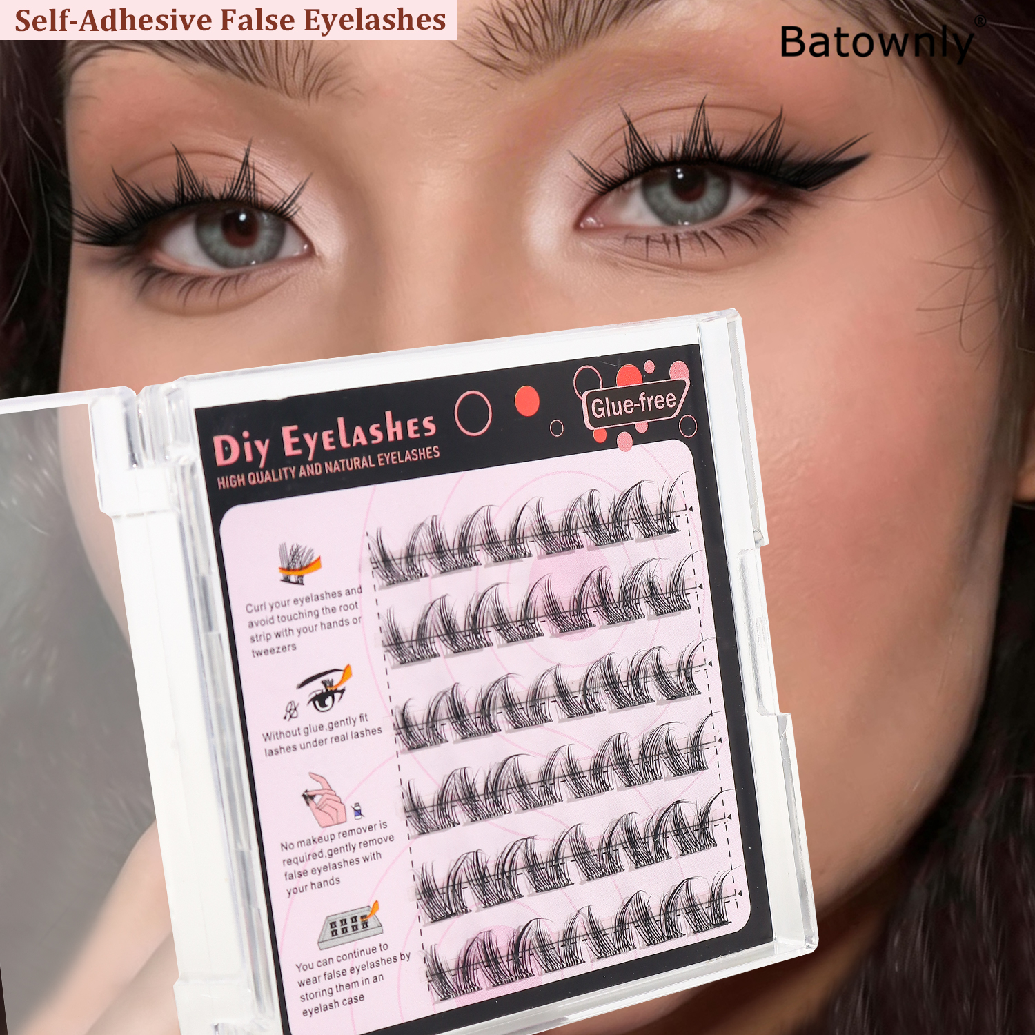 36 Clusters, Self-Adhesive Eye - Lash Adhesive Glue 리뷰 및 가격