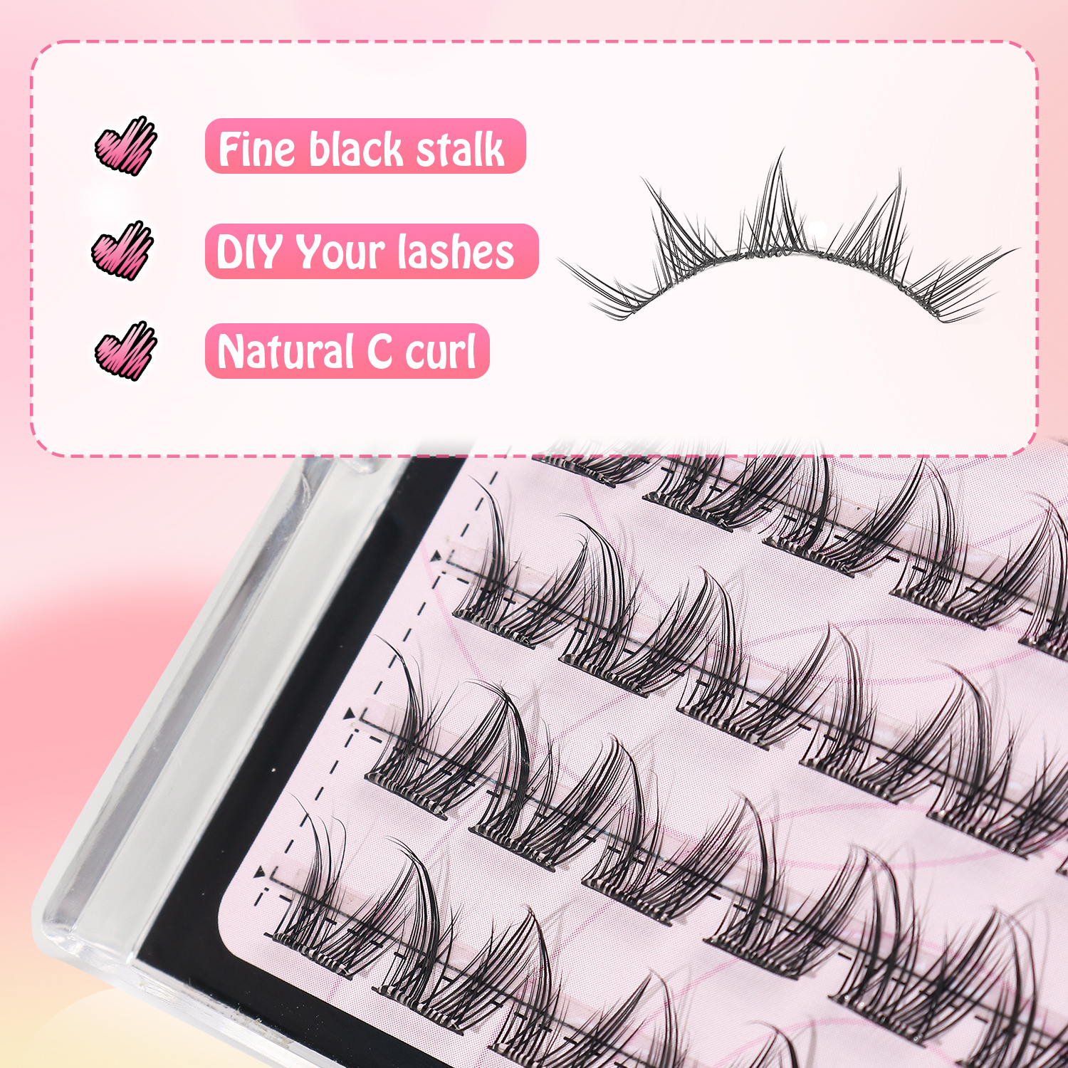 36 Clusters, Self-Adhesive Eye - Lash Adhesive Glue 리뷰 및 가격