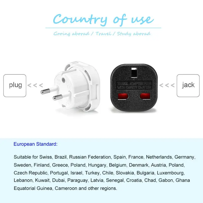 UK To EU Euro Electric Travel  - Eyelash Extension Uk 리뷰 및 가격