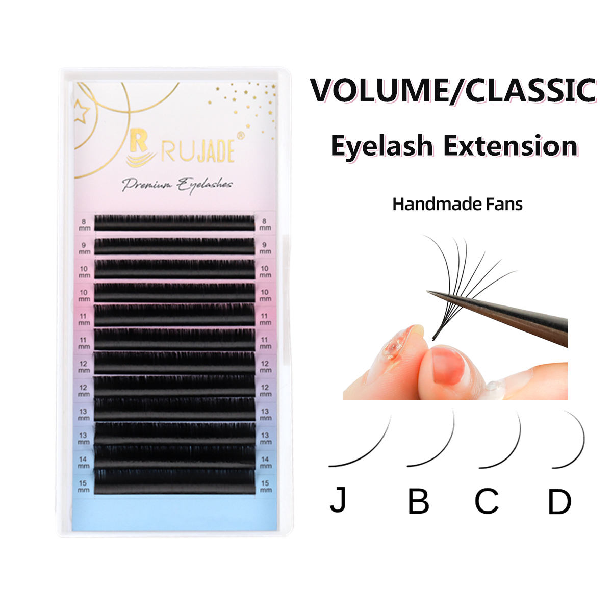 RUJADE B/J Curl False Mink 0.0 - Eyelash Extensions Classic 리뷰 및 가격