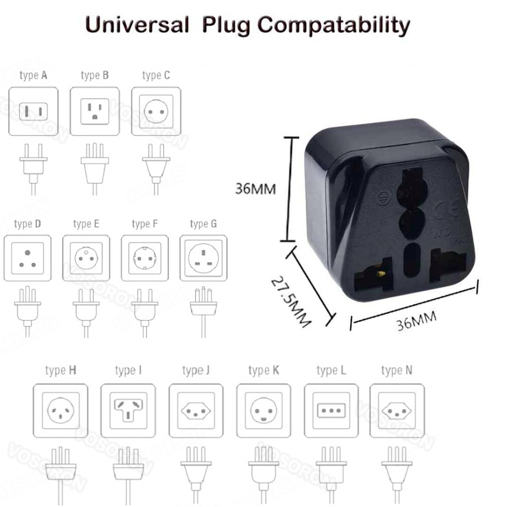 Universal 2 Round Pin Plug Ada - Eyelash Extension Uk 리뷰 및 가격