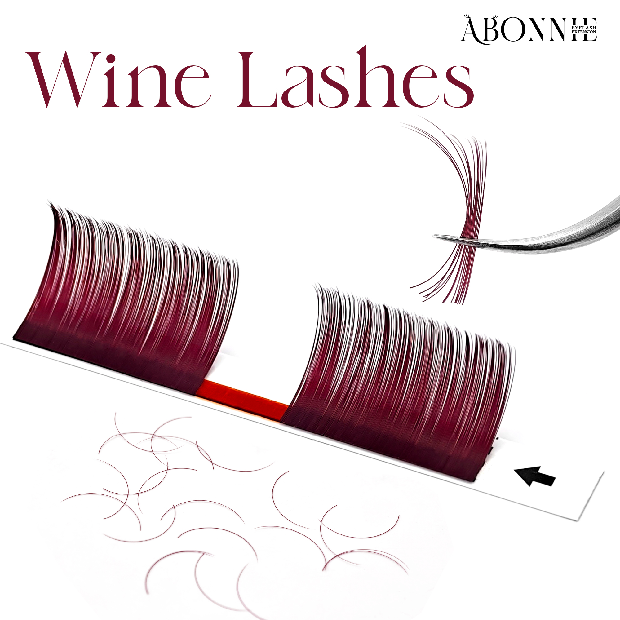 0.05 Burgundy Lashes Wine Red  - Eyelash Extensions Classic 리뷰 및 가격