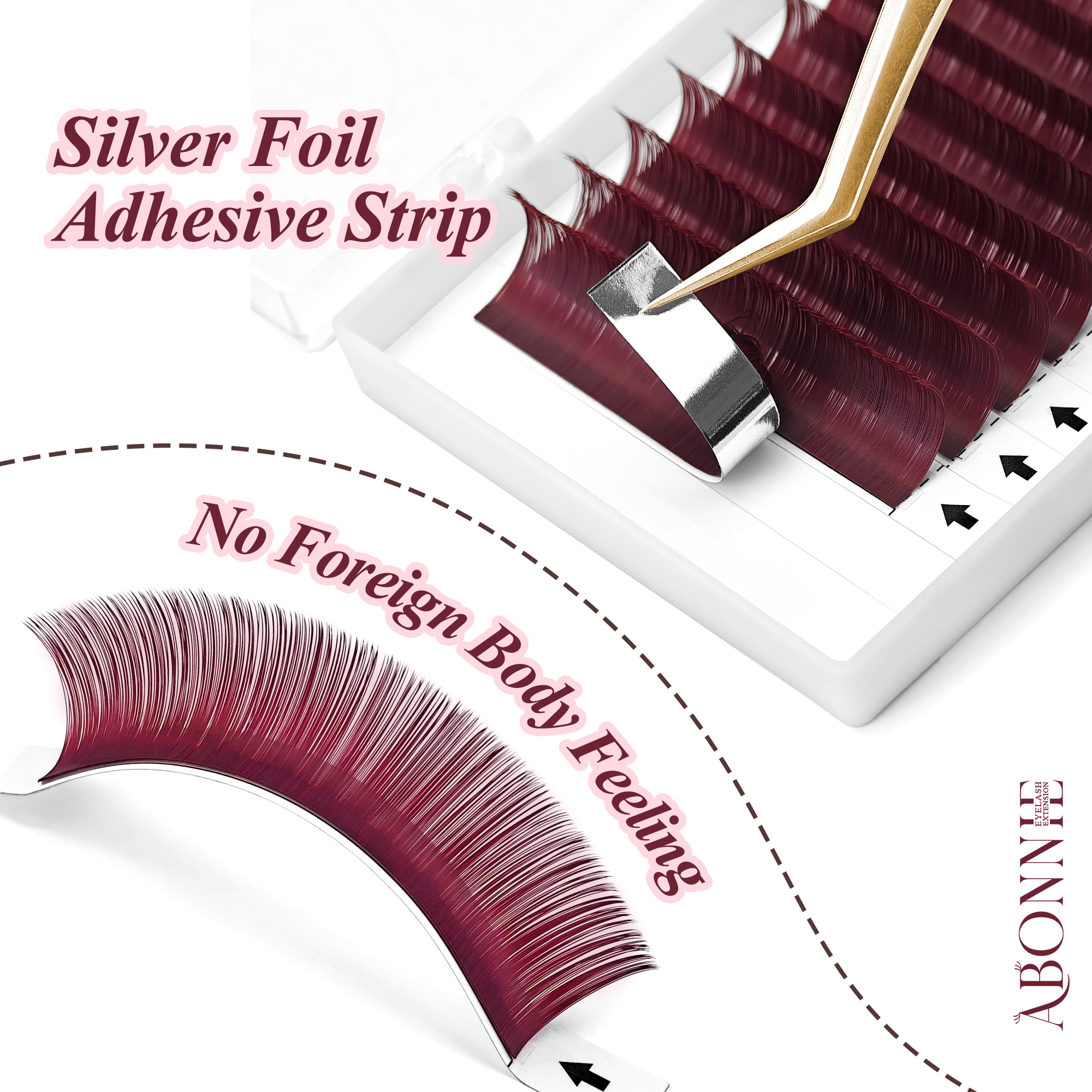 0.05 Burgundy Lashes Wine Red  - Eyelash Extensions Classic 리뷰 및 가격