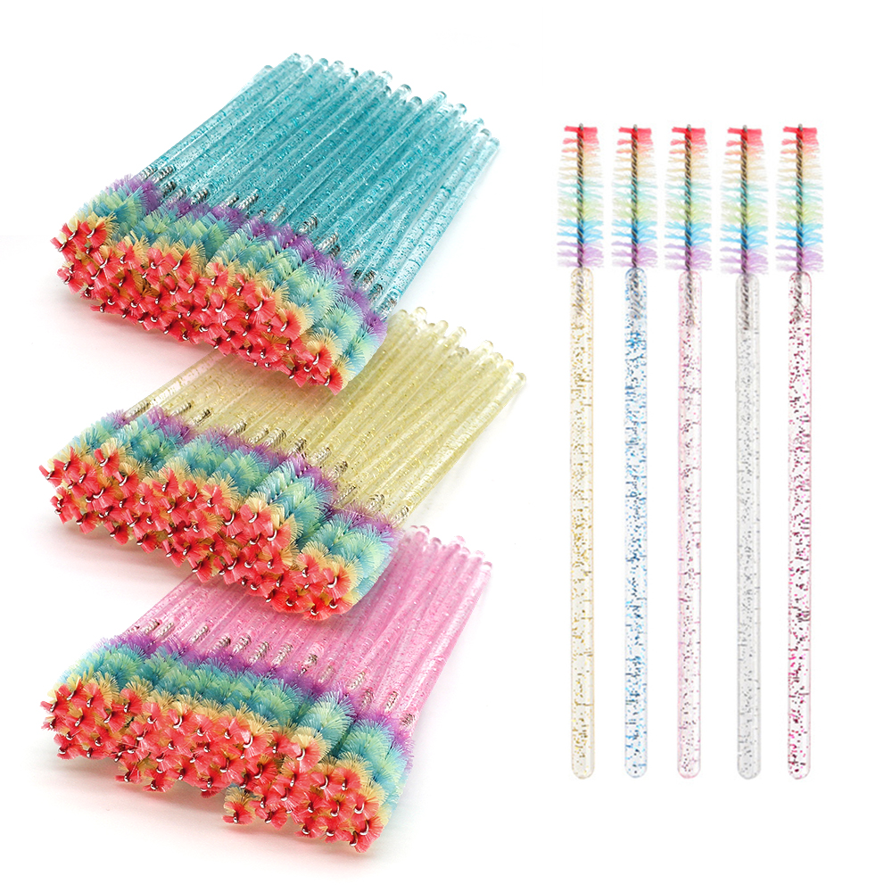 50PCS Rainbow Crystal Eyelash  - Eyelash Extension Guide 리뷰 및 가격
