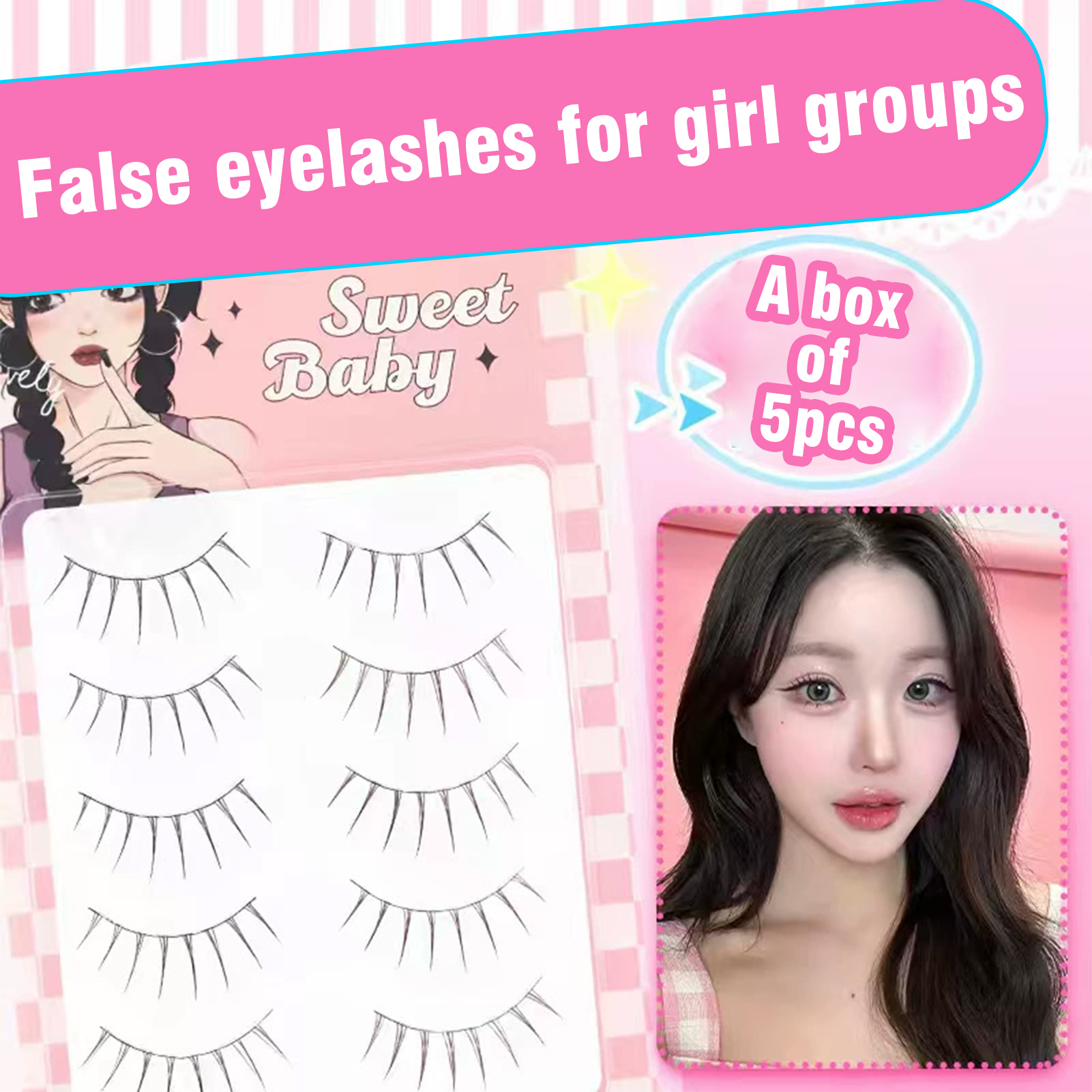 Sweet False Eyelashes One Piec - Eyelash Extension Japanese Style 리뷰 및 가격