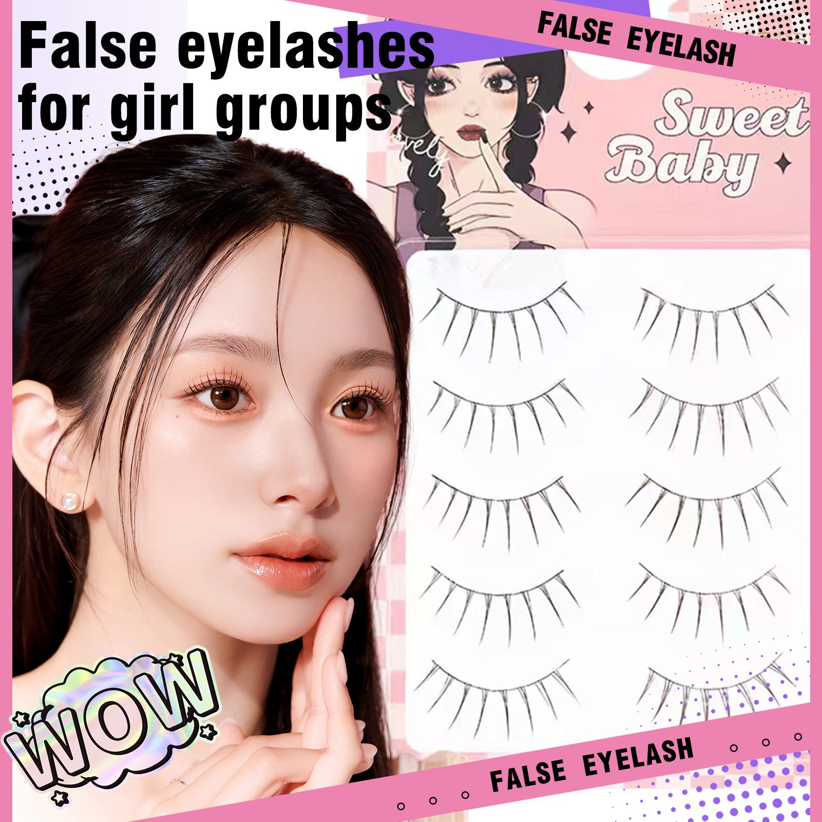 Sweet False Eyelashes One Piec - Eyelash Extension Japanese Style 리뷰 및 가격