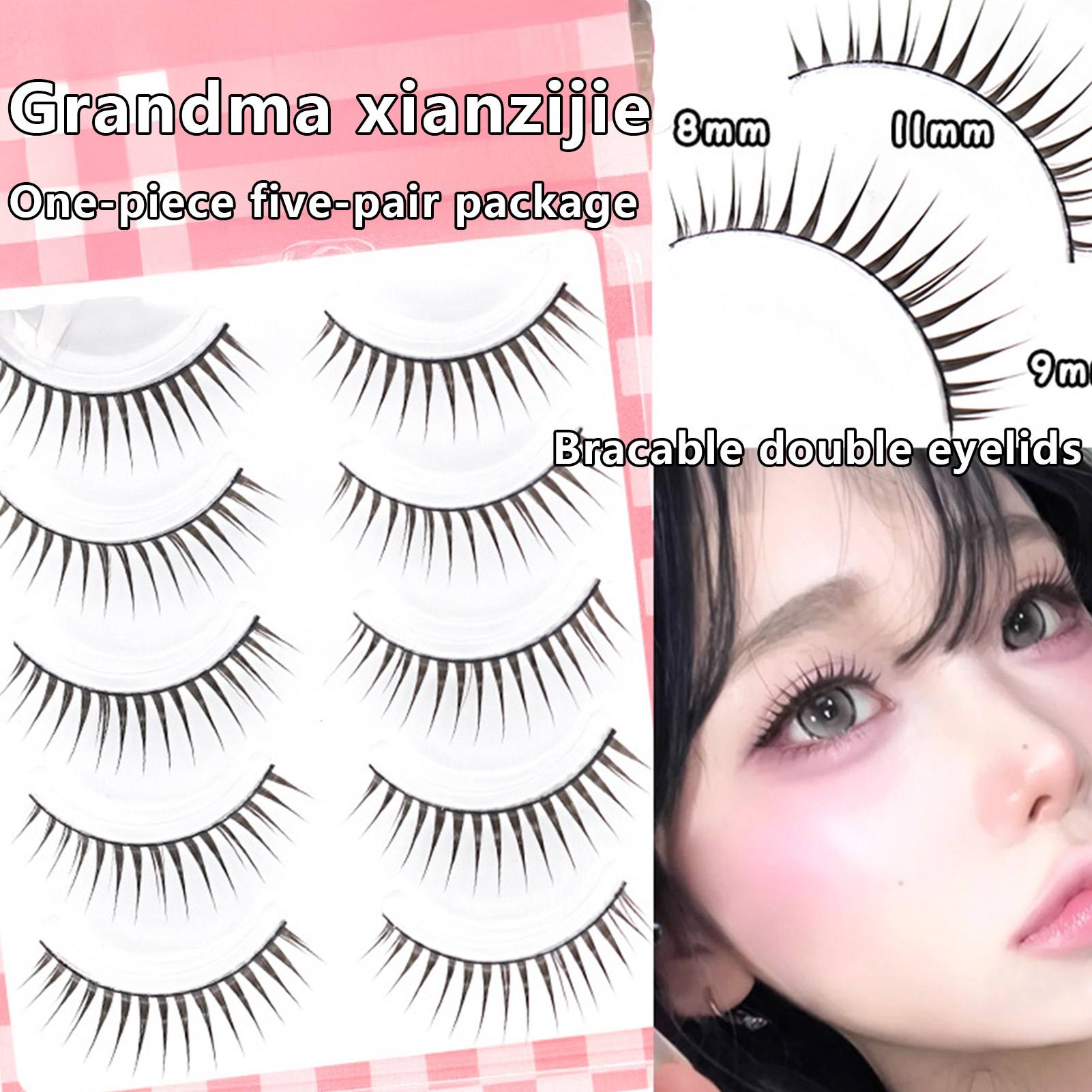5pairs Japanese Style False Ey - Eyelash Extension Japanese Style 리뷰 및 가격