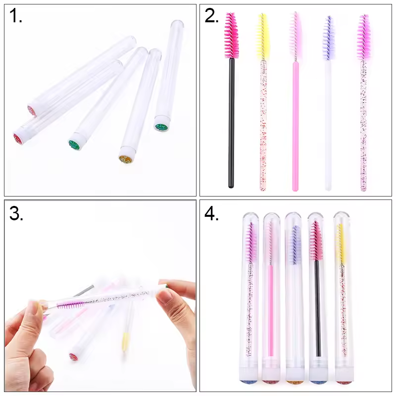 Eyelash Brush Tube With Eyebro - Eyelash Extension Guide 리뷰 및 가격
