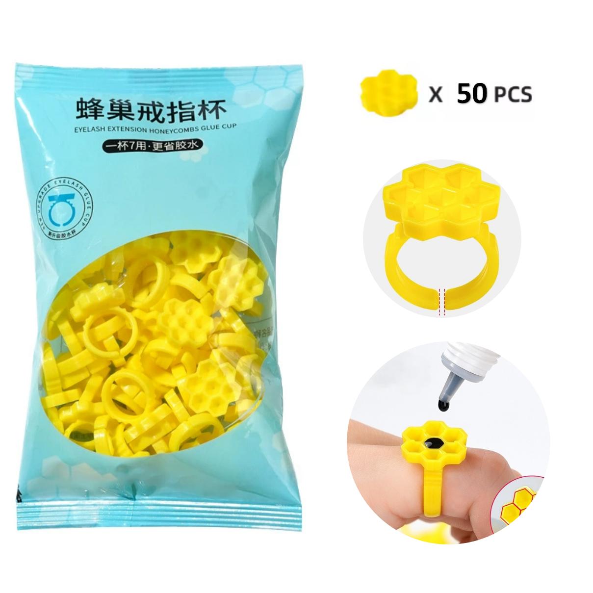 50PCS Holder Ring Cups for Eye - Eyelash Extension Guide 리뷰 및 가격