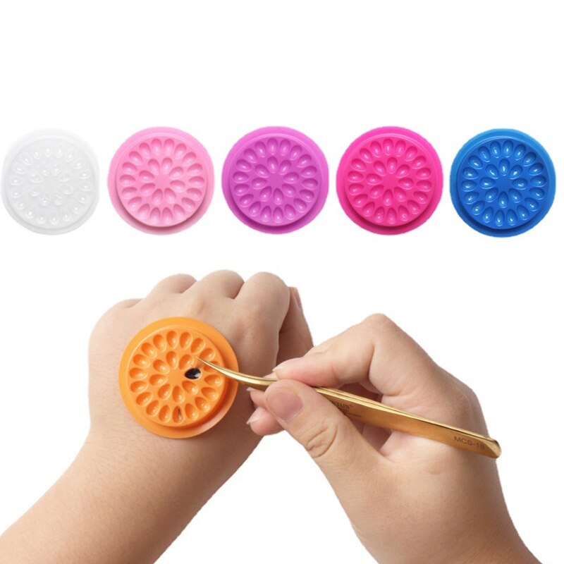 100pcs Eyelash Glue Holder Eye - Eyelash Extension Guide 리뷰 및 가격