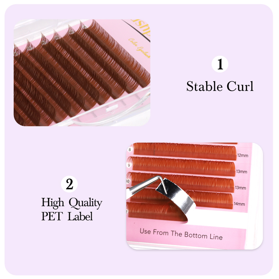 Cocoa Chocolate Brown Eyelashe - Eyelash Extensions Classic 리뷰 및 가격